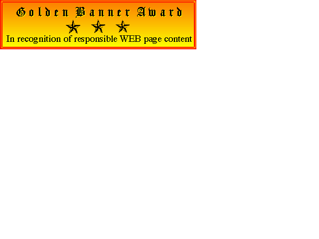 Golden Banner Award 1997 to SkyDancer
